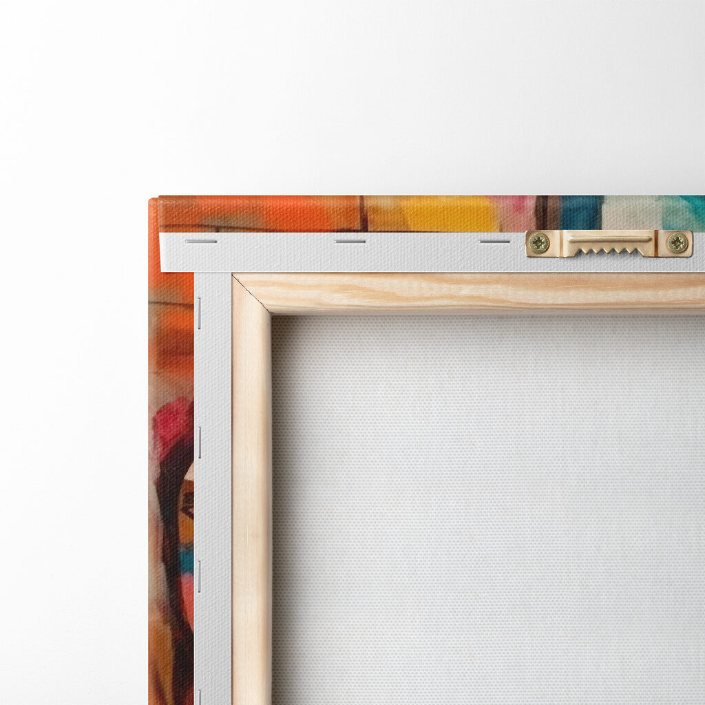 A painting of people's faces