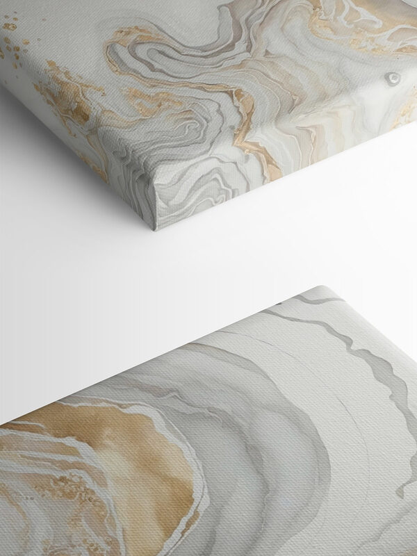 Elegante Strudel aus Creme und Bernstein Elegante Strudel aus Creme und Bernstein