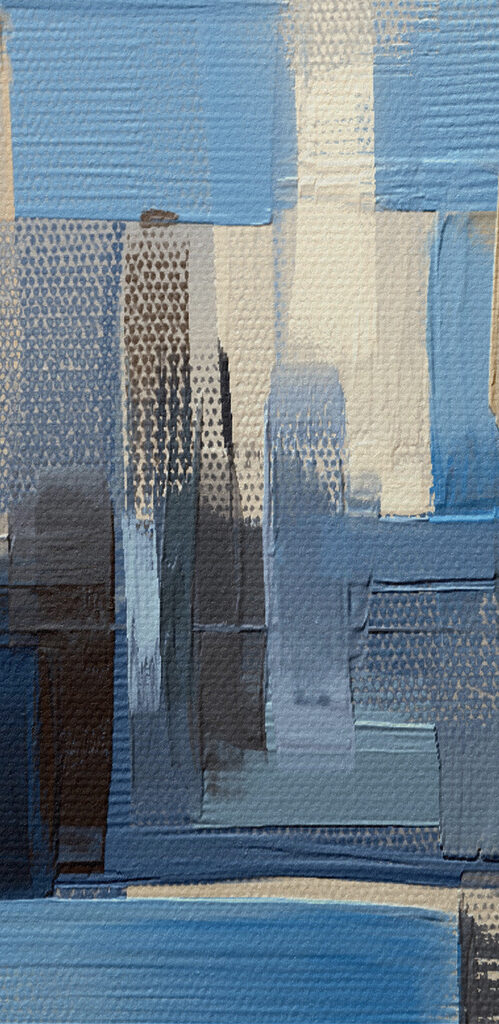 A painting of a city