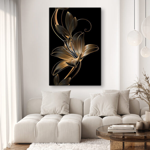 Elegante schwarze und bernsteinfarbene Blumenkunst s34437pig102s 600x600 - Elegante schwarze und bernsteinfarbene Blumenkunst