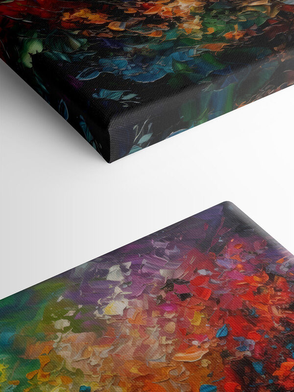 Ein buntes Gemälde mit vielen Farben Ein buntes Gemälde mit vielen Farben