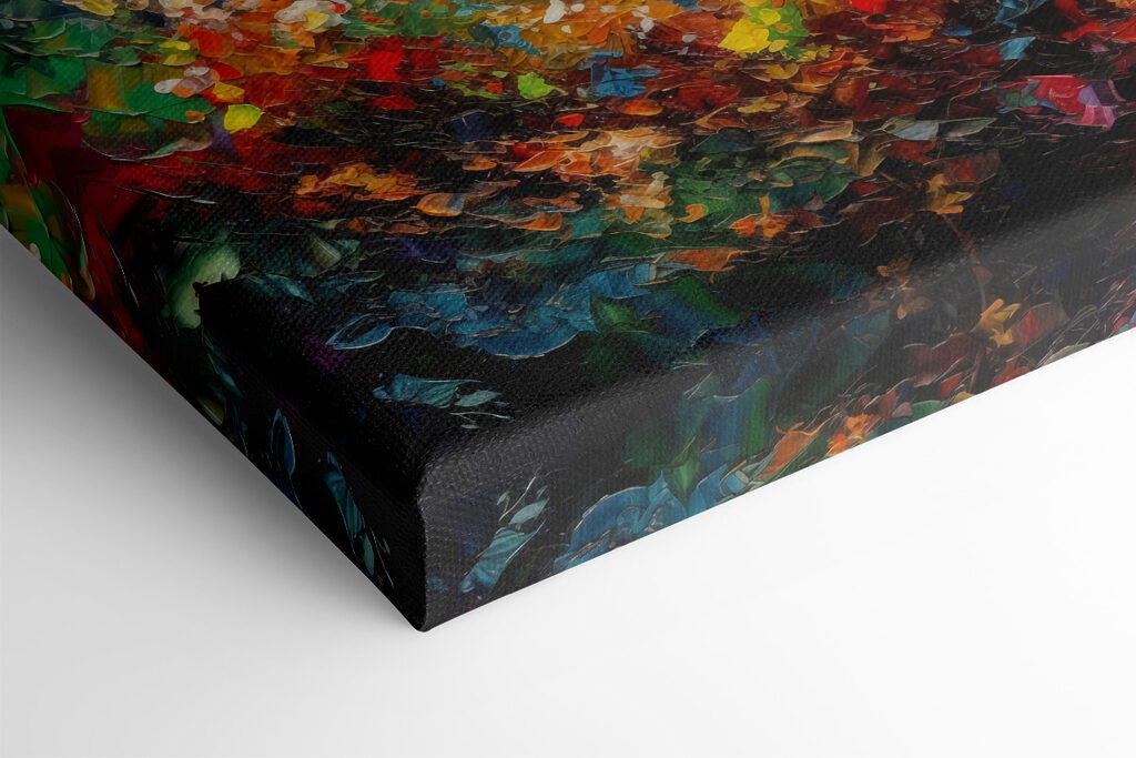 A colorful painting of many colors