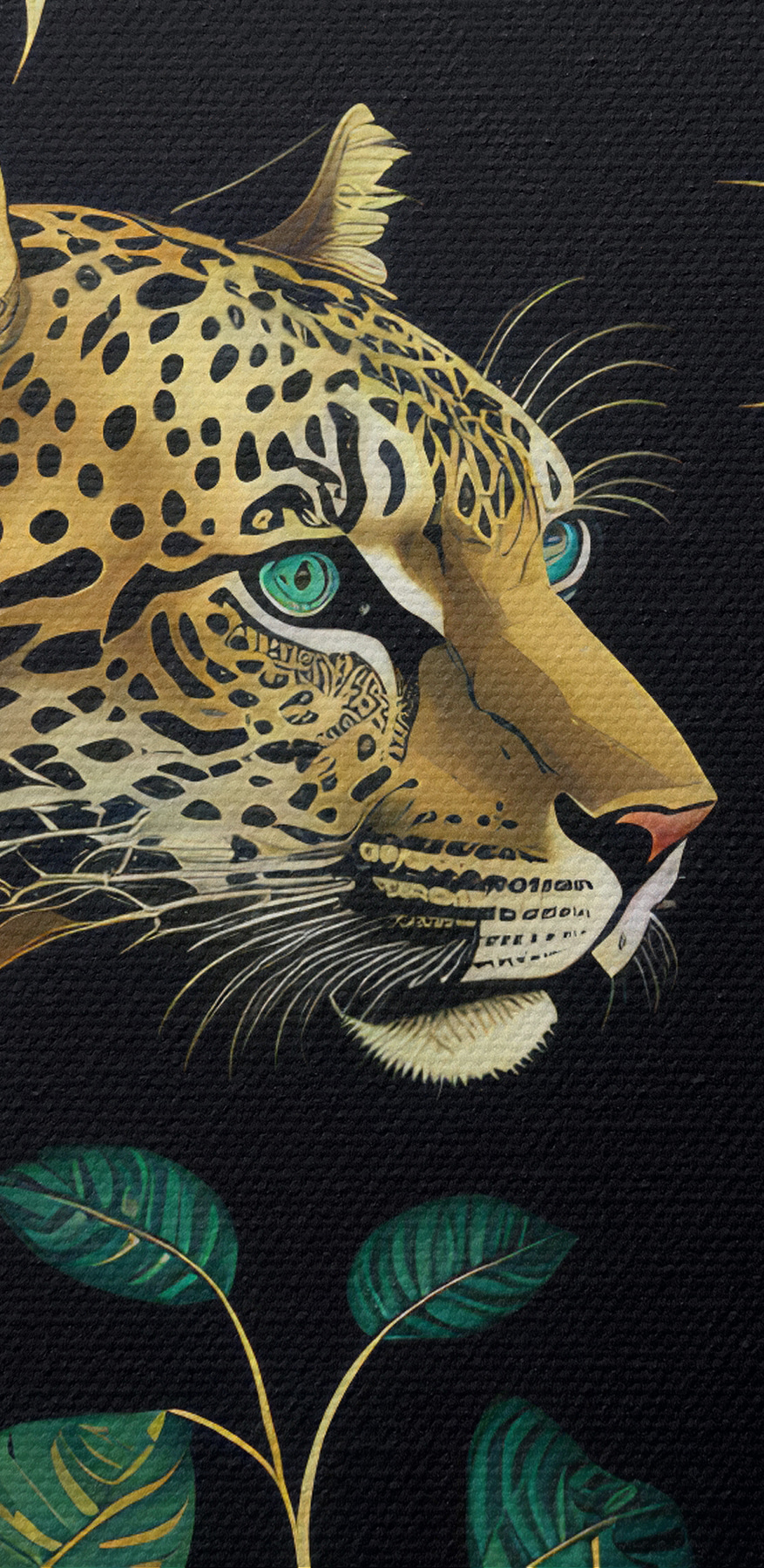 Ein Leopard im Dschungel