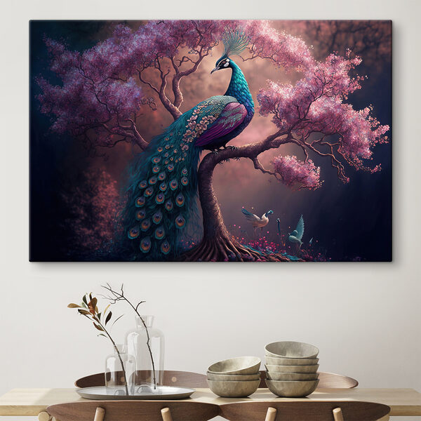 Ein Pfau auf einem Baum Ein Pfau auf einem Baum