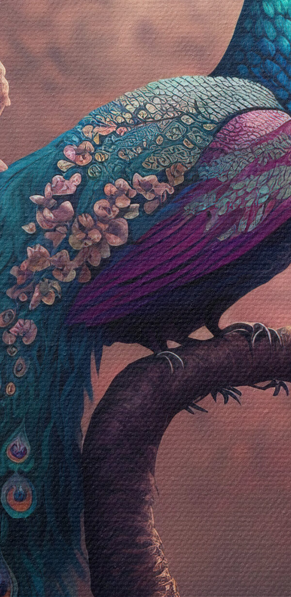 Ein Pfau auf einem Baum Ein Pfau auf einem Baum