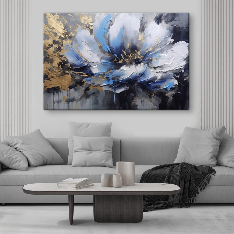 Ein Gemälde einer Blume Ein Gemälde einer Blume