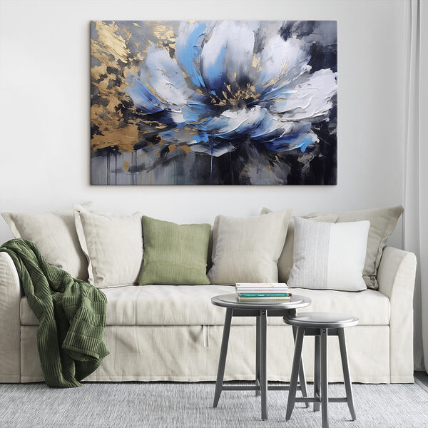 Ein Gemälde einer Blume Ein Gemälde einer Blume