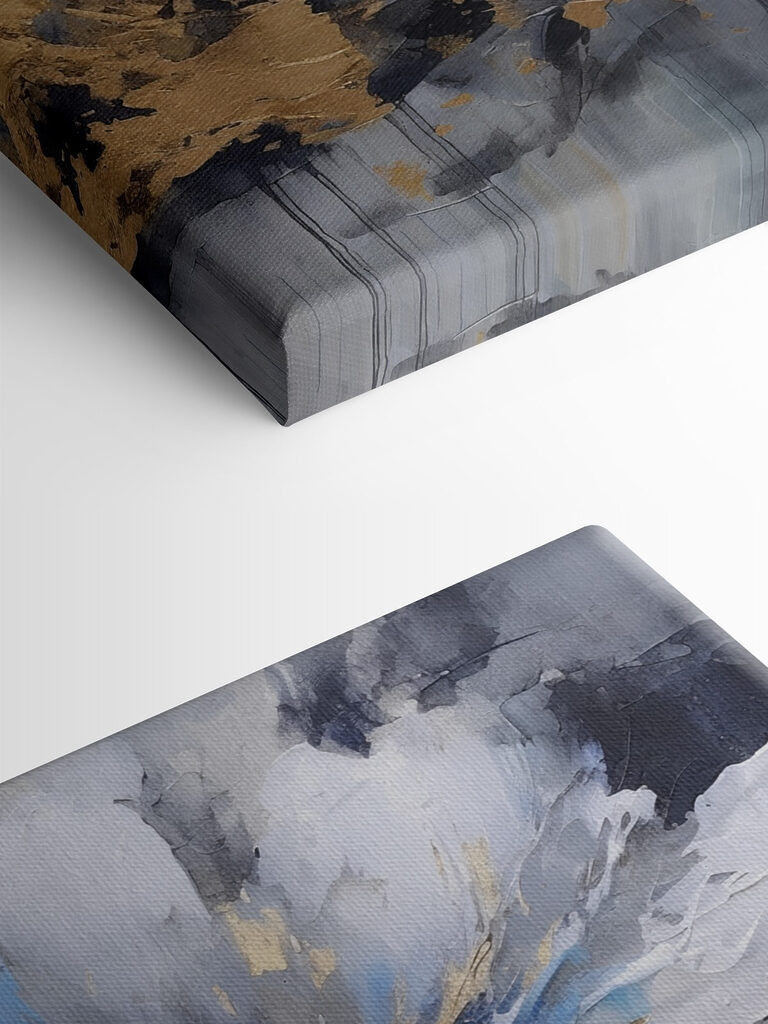 A painting of a flower