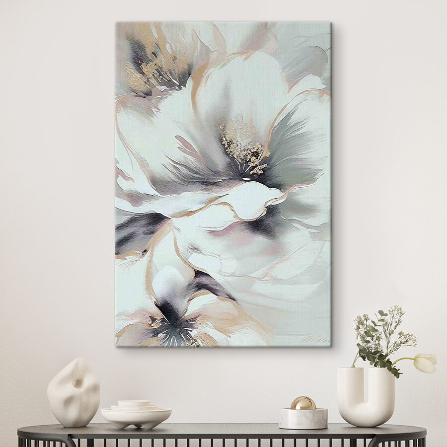 Ein Gemälde einer Blume Ein Gemälde einer Blume