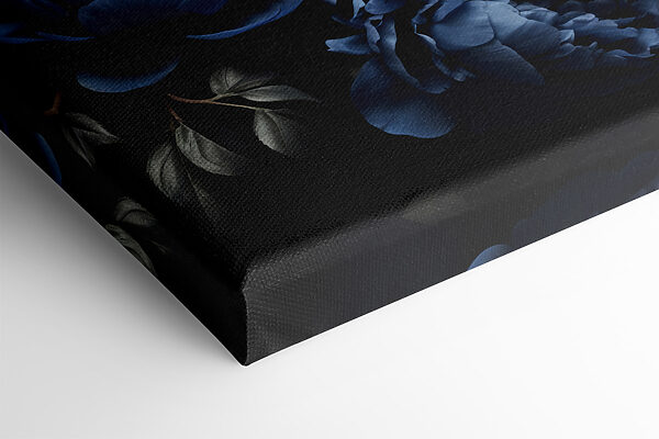 Eine Gruppe von blauen Blumen Eine Gruppe von blauen Blumen