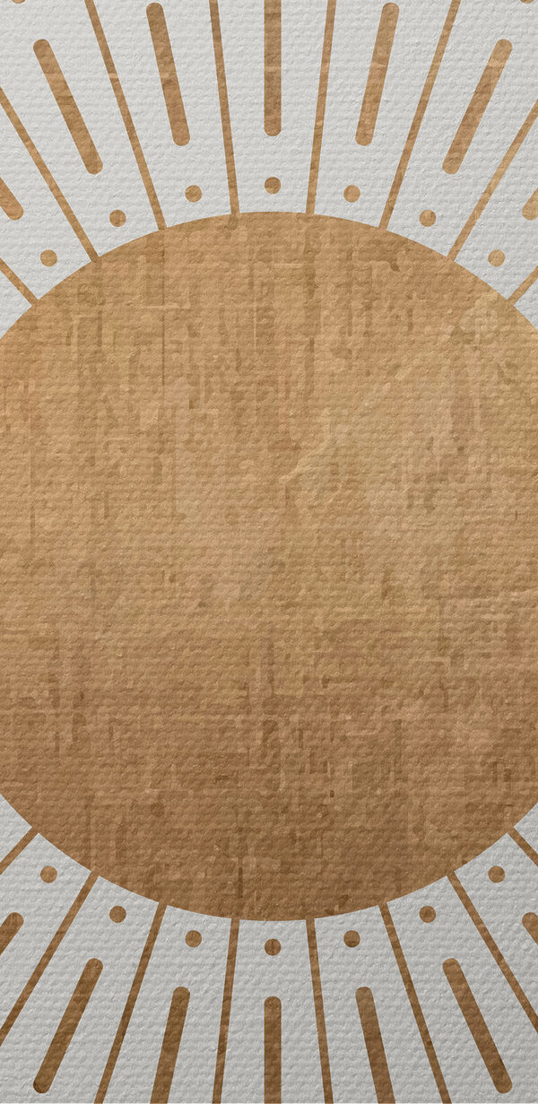A sun with lines in the center A sun with lines in the center
