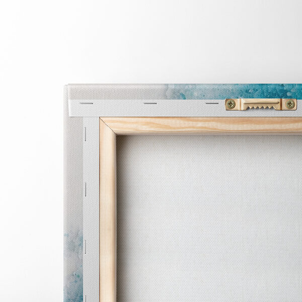 Ein blaues und weißes Aquarell Ein blaues und weißes Aquarell