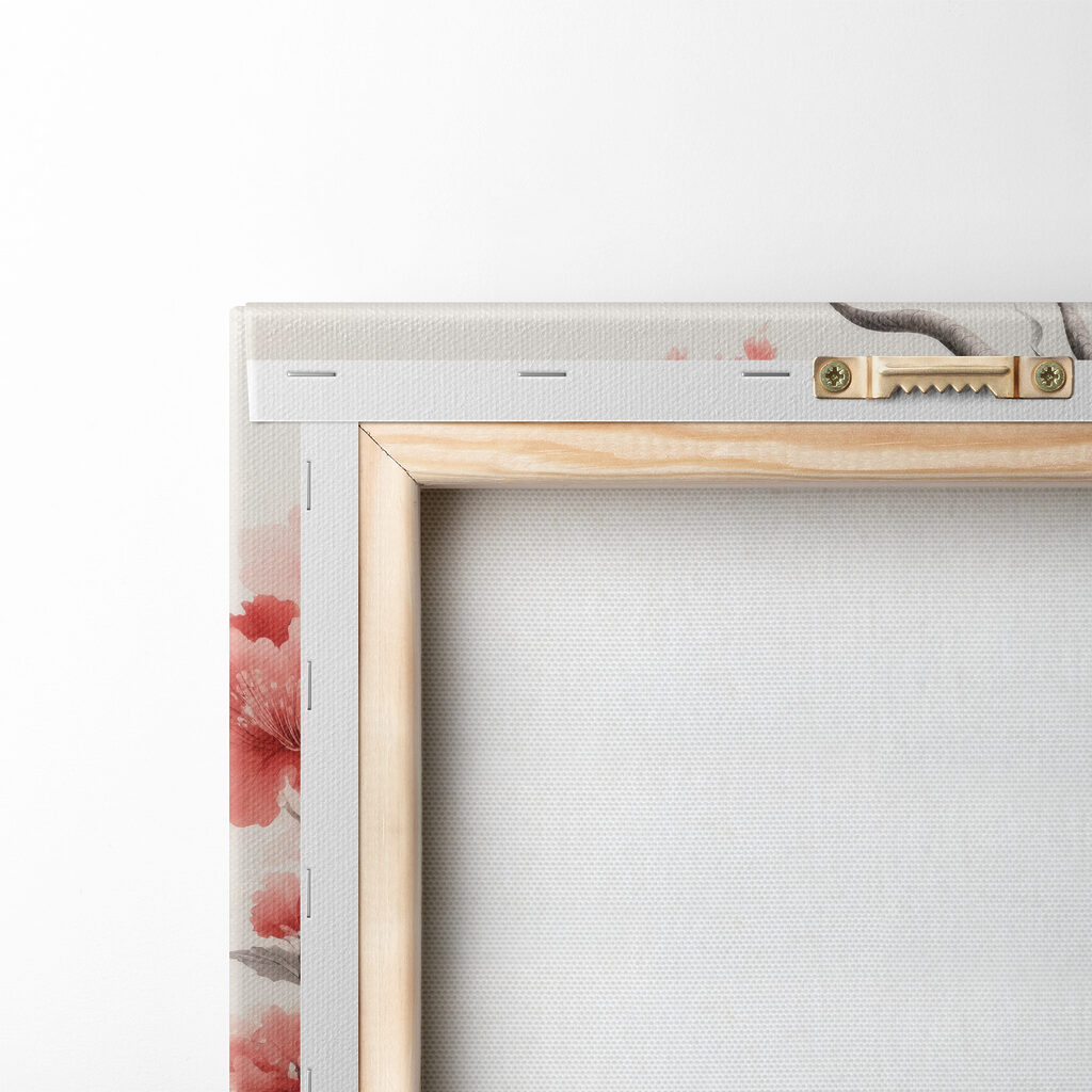 A dragon with pink flowers