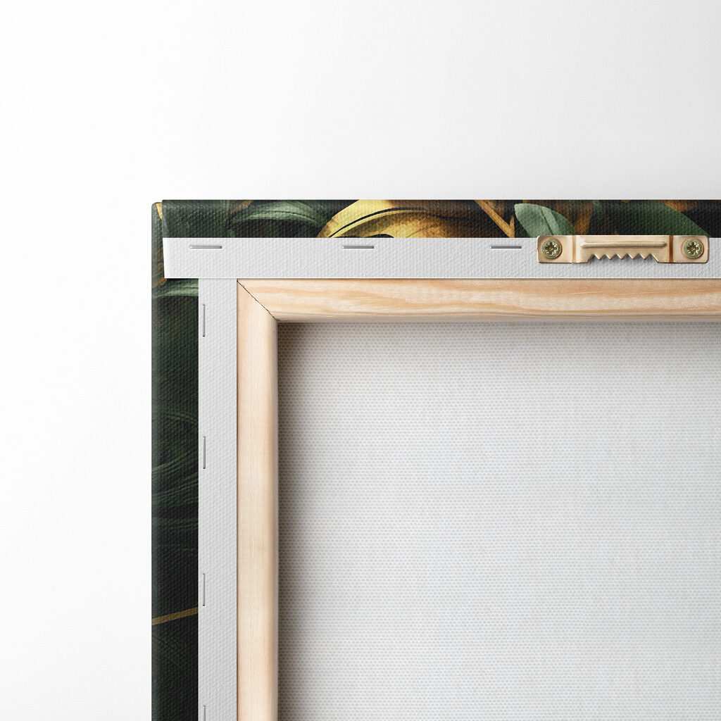 Lush leaves in shimmering hues