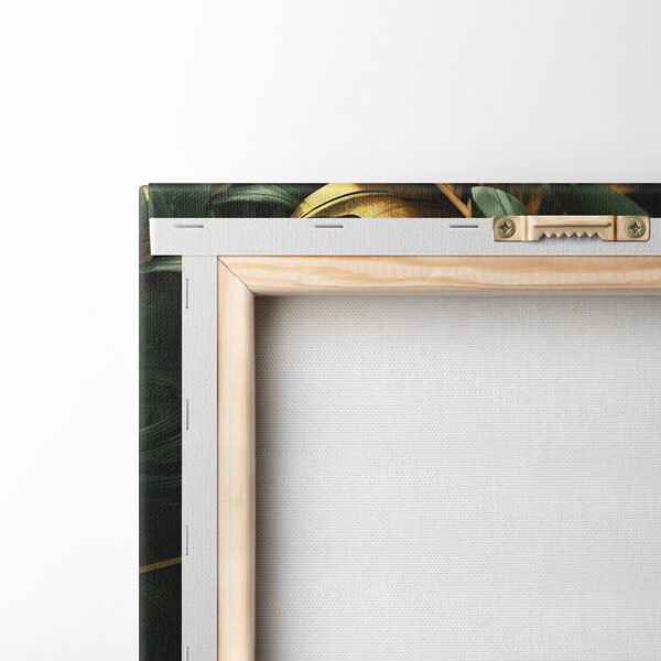 Lush leaves in shimmering hues