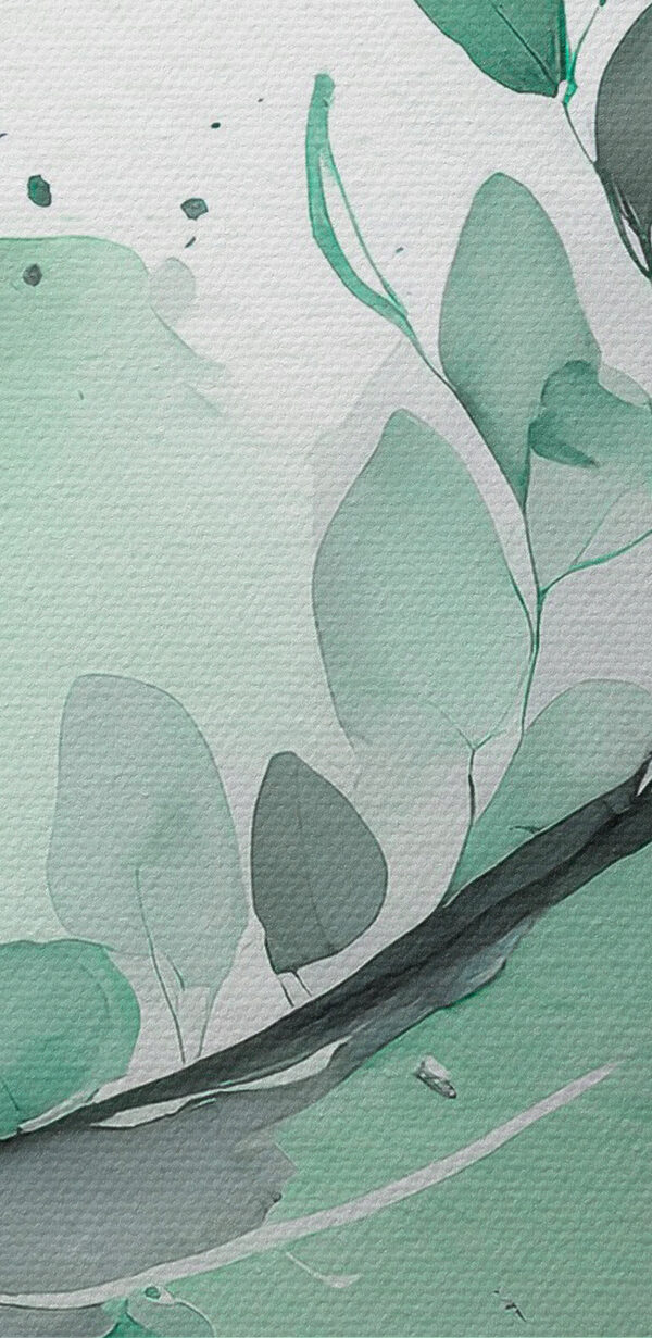 Ein Aquarell einer Pflanze Ein Aquarell einer Pflanze