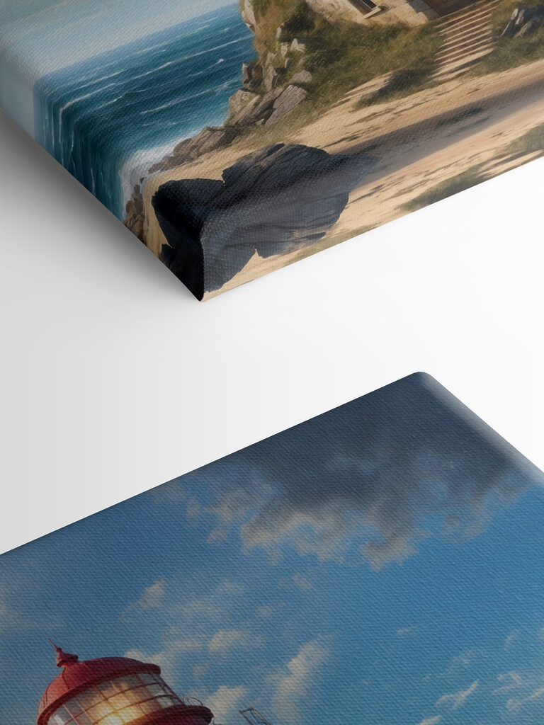 A lighthouse on a rock with Ford Island in the background