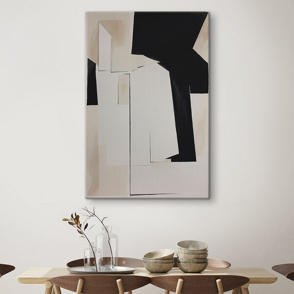 Ein schwarz-weißes Kunstwerk Ein schwarz-weißes Kunstwerk