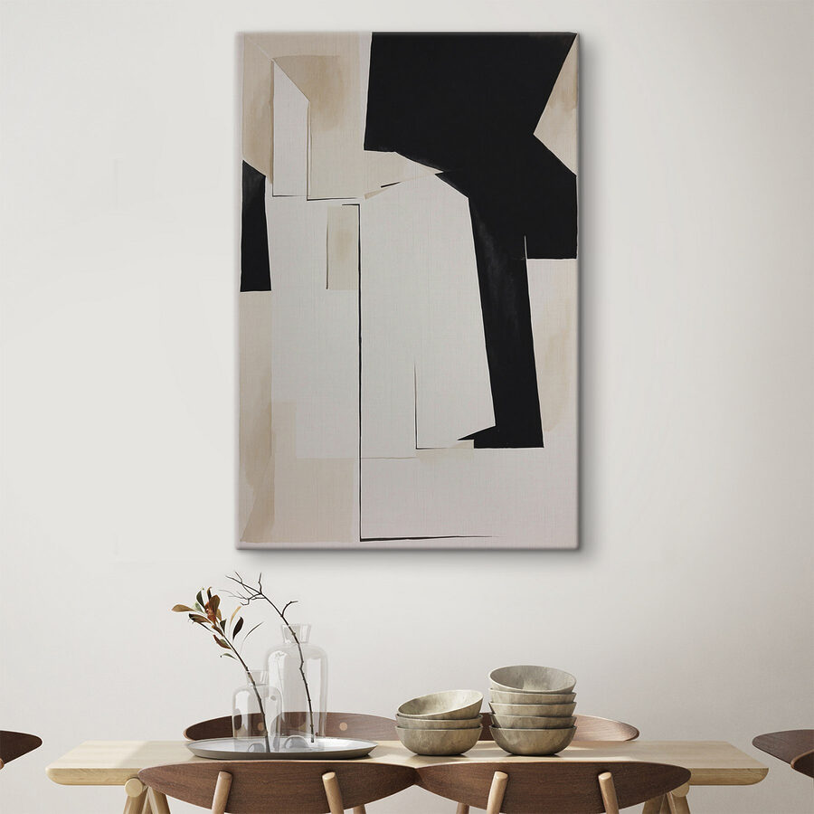 Ein schwarz-weißes Kunstwerk Ein schwarz-weißes Kunstwerk
