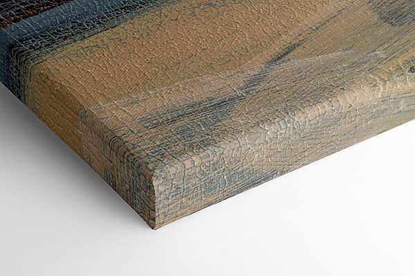 A close up of a painting