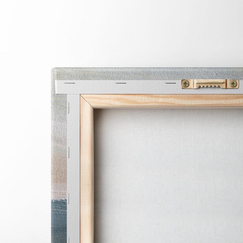 A close up of a painting