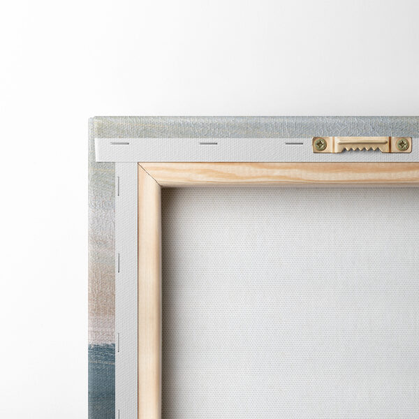 A close up of a painting