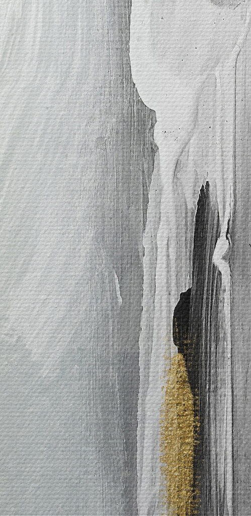 A close up of a painting