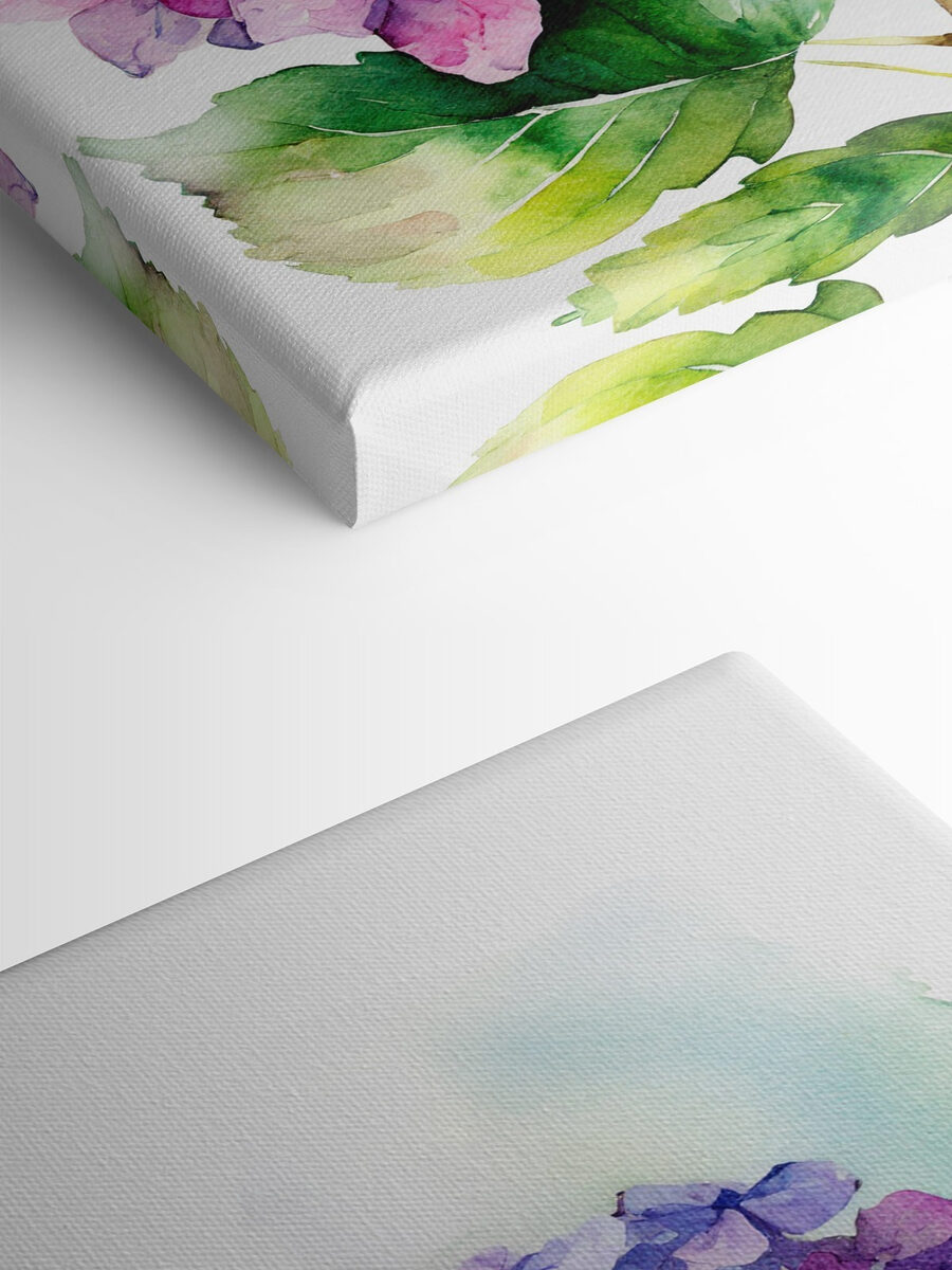 Ein Aquarell einer Blume