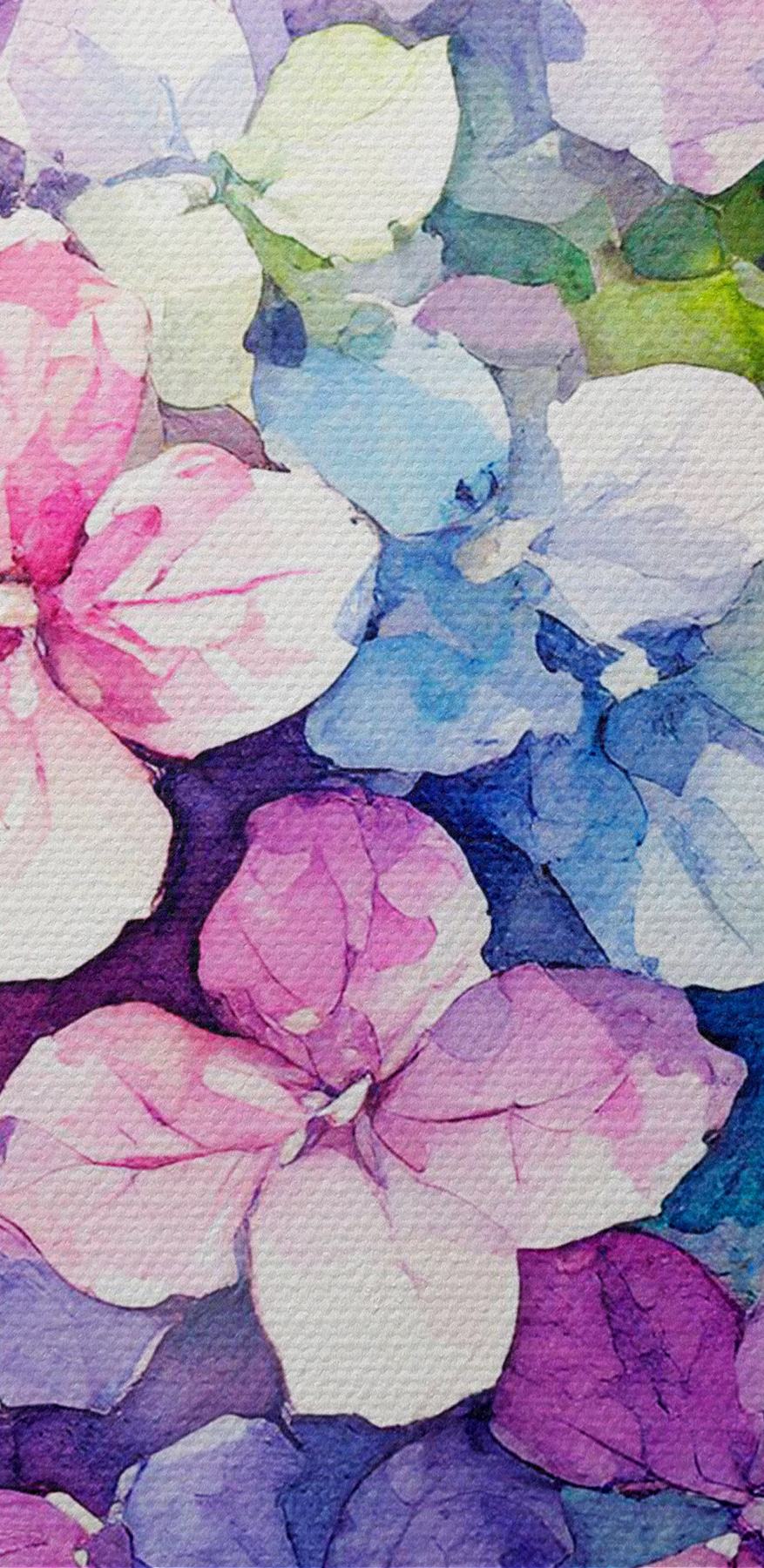 Ein Aquarell einer Blume