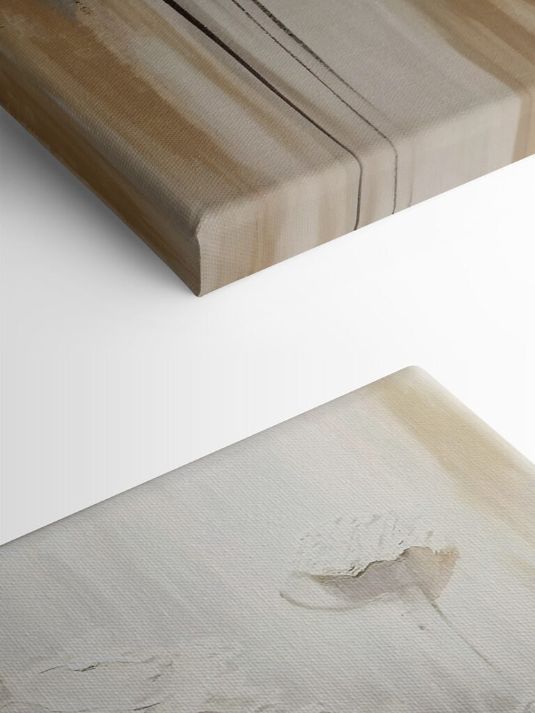 A painting of white flowers A painting of white flowers