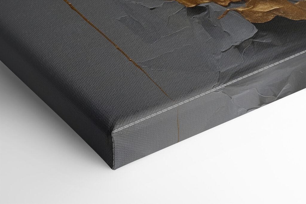 Ethereal beauty adorned in metallic leaves Ethereal beauty adorned in metallic leaves