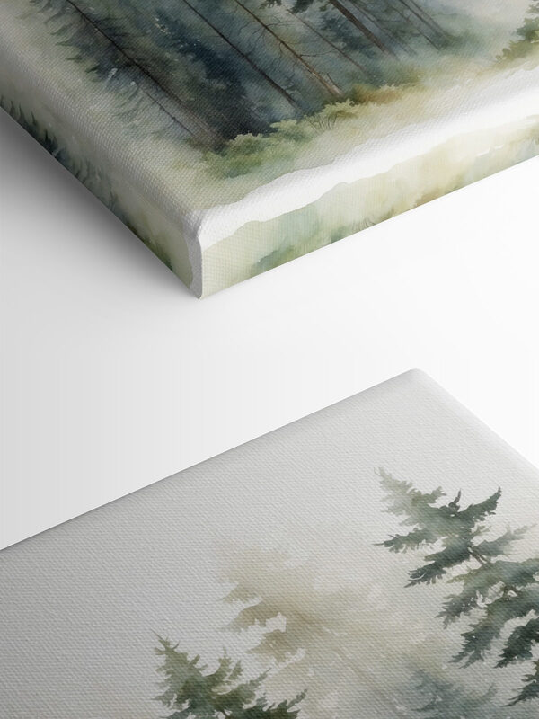 Ein Aquarell eines Waldes Ein Aquarell eines Waldes
