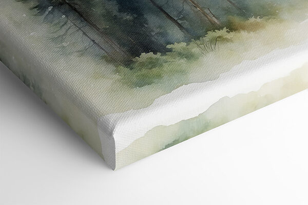 Ein Aquarell eines Waldes Ein Aquarell eines Waldes