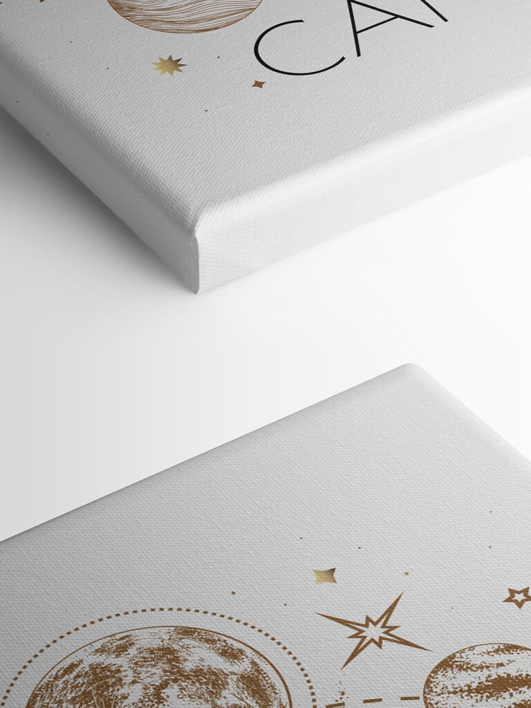 A cancer zodiac sign with planets and stars A cancer zodiac sign with planets and stars