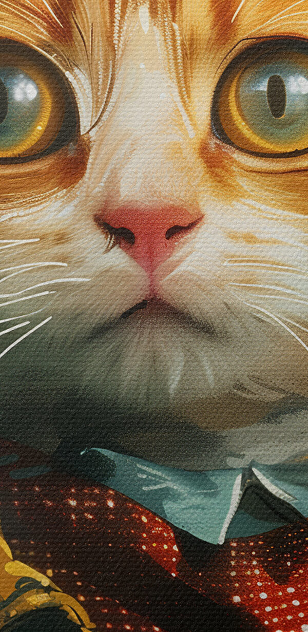 Eine Katze in Mantel und Hut Eine Katze in Mantel und Hut