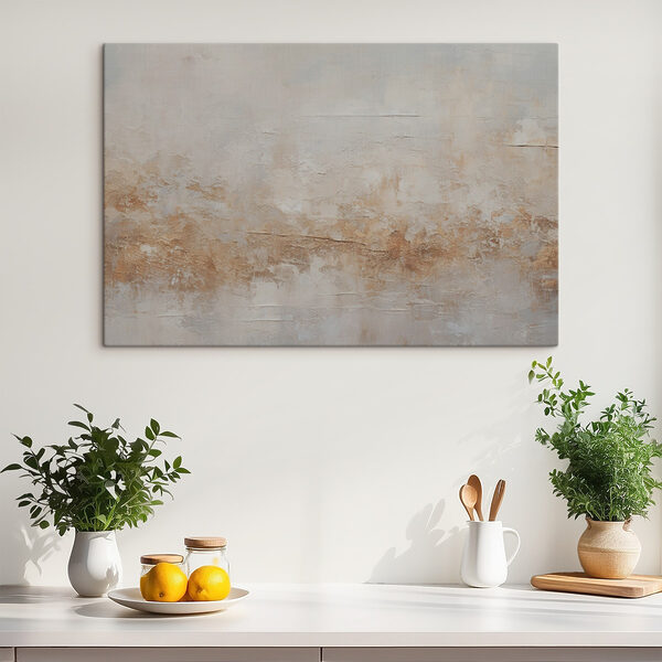 Eine weiße und braune Wand Eine weiße und braune Wand