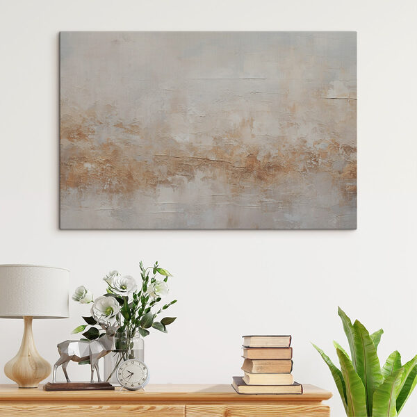 Eine weiße und braune Wand Eine weiße und braune Wand