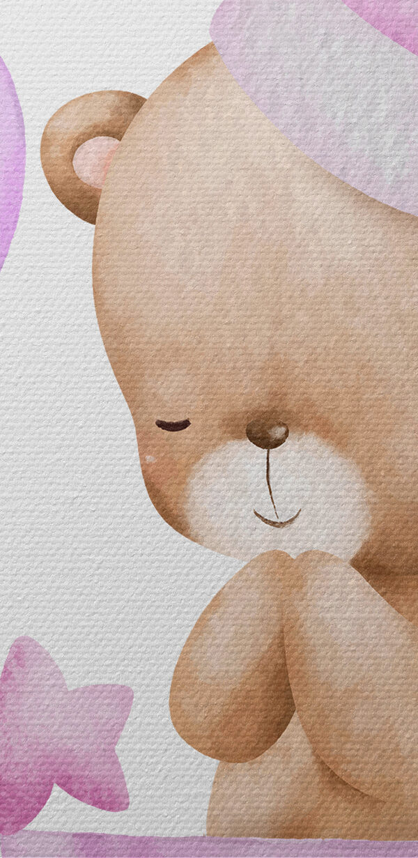 Ein Teddybär in einem Korb mit Luftballons Ein Teddybär in einem Korb mit Luftballons