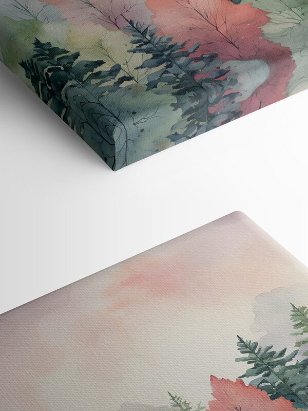 Ein Aquarell mit Bäumen Ein Aquarell mit Bäumen