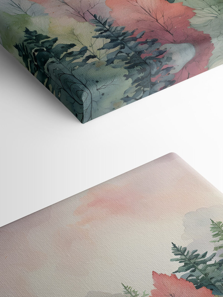 Ein Aquarell mit Bäumen Ein Aquarell mit Bäumen