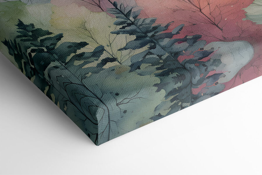 Ein Aquarell mit Bäumen Ein Aquarell mit Bäumen