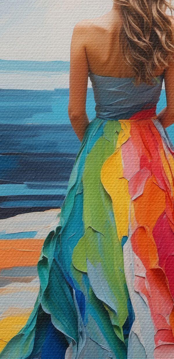 Eine Frau in einem Kleid Eine Frau in einem Kleid