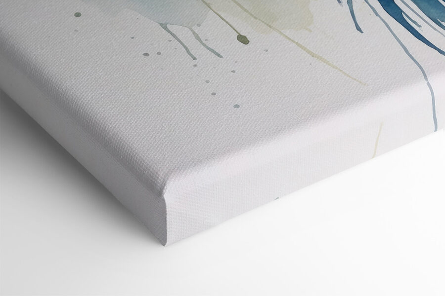 Ein Aquarell eines Pfaus