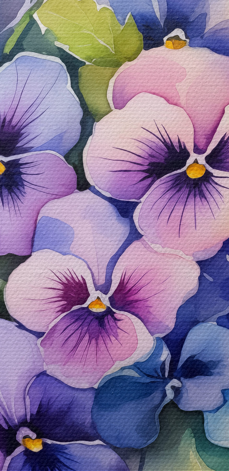Ein Strauß aus lila und blauen Blumen