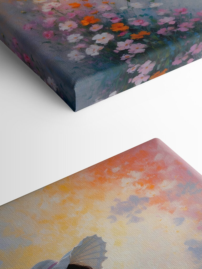 A woman in a white dress and hat