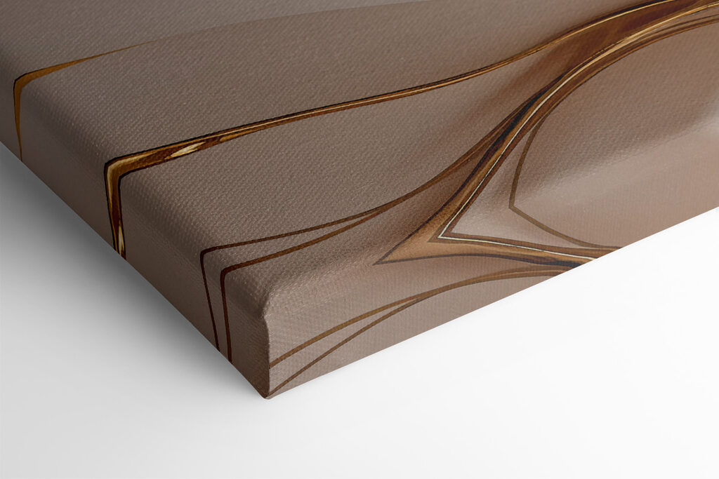 Elegant Swirls of Cream and Amber