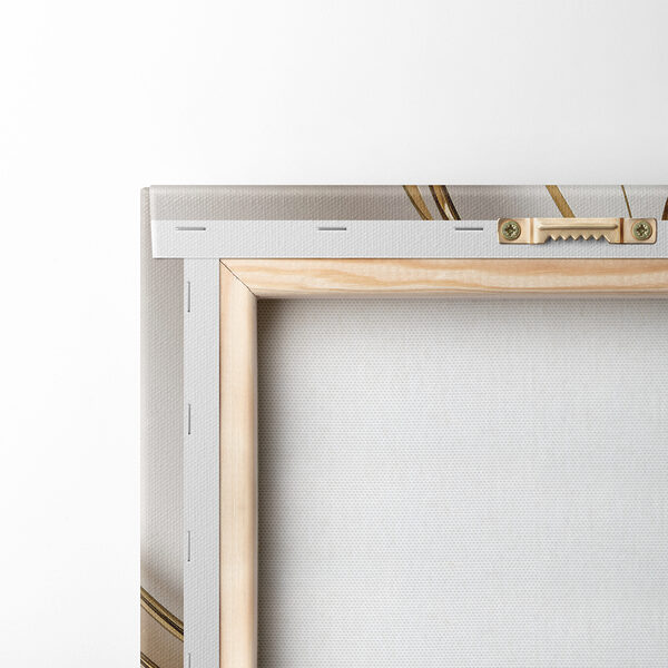 Elegant Swirls of Cream and Amber