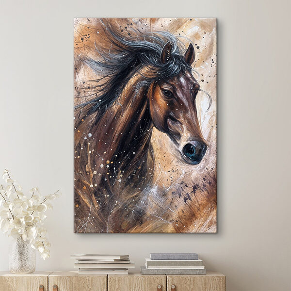 A painting of a horse A painting of a horse