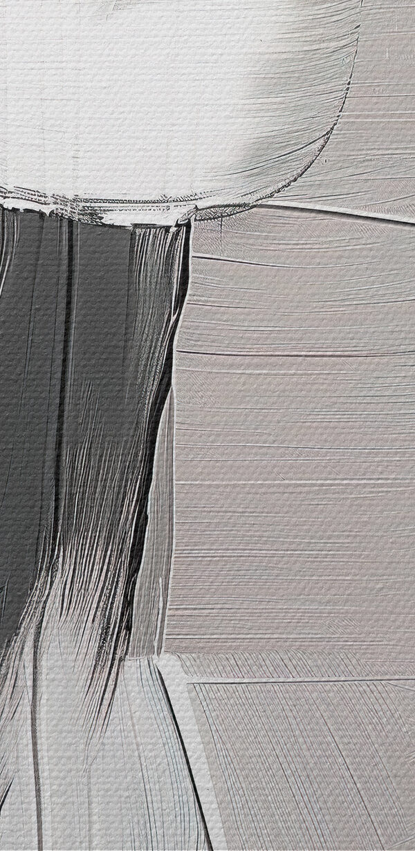 A black and white painting A black and white painting