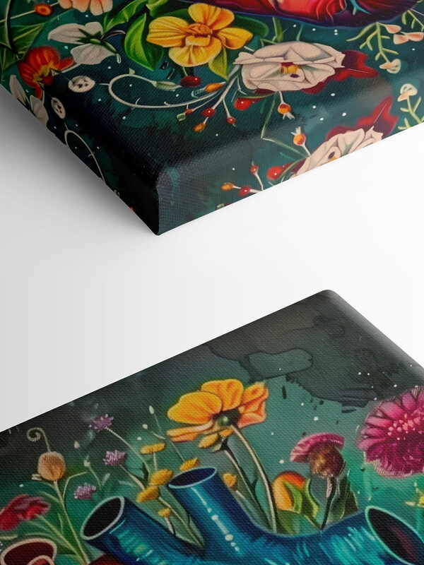Ein buntes Herz mit Blumen Ein buntes Herz mit Blumen